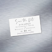 25 Magnetic日付を保存バーゲン!白クラシック マグネット名刺 (インサイチュ)