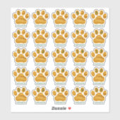 25 Personalized Days of December Dog Paw Advent シール (シート)