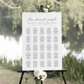 25 Tables Favorite People Acrylic Seating Chart アクリルサイン