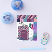 25 xカラーパレットマゼンタティール(緑がかった色)ベンダー情報 チラシ (シングル)