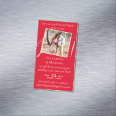 25 x磁気の結婚ライブストリーミング日付を保存 マグネット名刺 (インサイチュ)