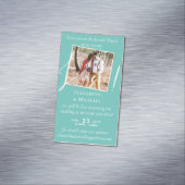 25 x磁気の結婚ライブストリーミング日付を保存 マグネット名刺 (インサイチュ)