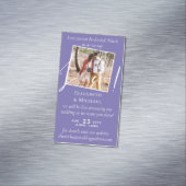 25 x磁気の結婚ライブストリーミング日付を保存 マグネット名刺 (インサイチュ)