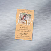 25 x磁気の結婚ライブストリーミング日付を保存 マグネット名刺 (インサイチュ)