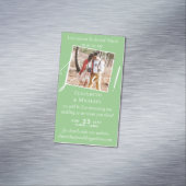 25 x磁気の結婚ライブストリーミング日付を保存 マグネット名刺 (インサイチュ)