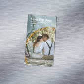 25 x磁気緑の大理石の日付QRコードを保存 マグネット名刺 (インサイチュ)