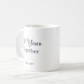 25 Year Anniversary Mug -First Wedding Anniversary コーヒーマグカップ (正面左)