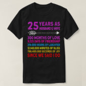 25 Year Funny Wedding Anniversary  Tシャツ (デザイン正面)