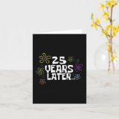 25 Years Later Card Meme, 25th Birthday, 25th Anni カード (黄色い花)