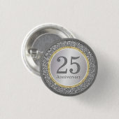 「25 Years Together」ボタン 缶バッジ (正面&裏面)