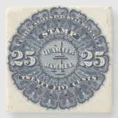25cビール収入印紙USA ストーンコースター (正面)