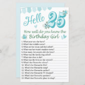 25thあなたは誕生日の女の子をどれだけ知っているか (正面/裏面)