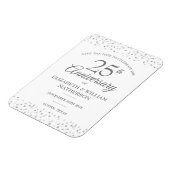 25thアニバーサリーザデイトシルバーハート マグネット (左側)