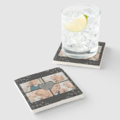 25thアニバーサリーシルバーグリッターブラック ストーンコースター (横)