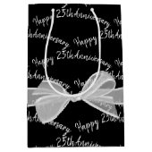 25thアニバーサリーバウ・オン・ブラック ミディアムペーパーバッグ (正面)