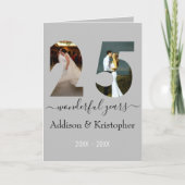 25thアニバーサリーラブフォーエバー写真テンプレート カード (正面)