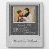 25thシルバーアニバーサリーダマスク写真 フォトプラーク (正面)