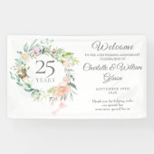 25thシルバーアニバーサリーバラフローラへようこそ 横断幕 (横)