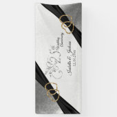 25thシルバーアニバーサリー/誕生日 横断幕 (縦)