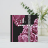 25thシルバーアンニバージャル招待状ピンクロセス 招待状 (スタンド正面)