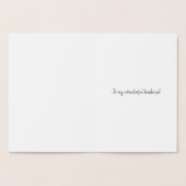 25thシルバー結婚周年記念かわいい夫クマ 箔カード (内部)