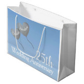 25thシルバー記念ハートバルーンin sky ラージペーパーバッグ (正面アングル)