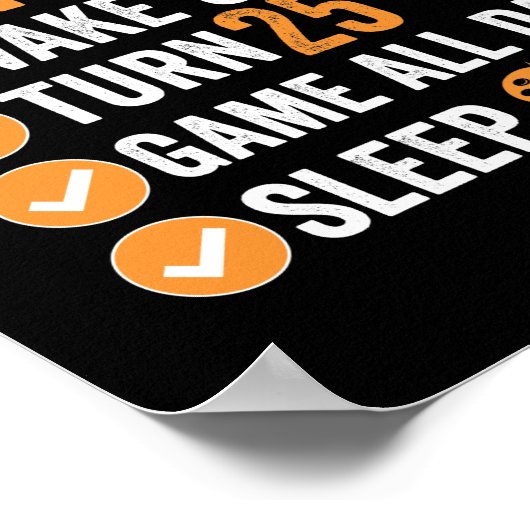 25thターン25私の完璧な誕生日ゲーム ポスター (角)