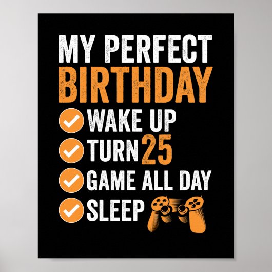 25thターン25私の完璧な誕生日ゲーム ポスター (正面)