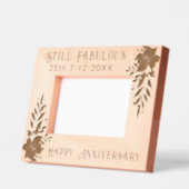 25thハッピーアニバーサリーカップル レーザー彫刻フレーム (左)