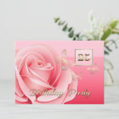 25thバースデーパーティーカスタム招待状 招待状 (スタンド正面)