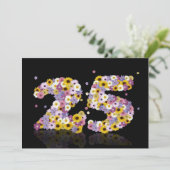 25thバースデーパーティー、花の手紙 招待状 (スタンド正面)