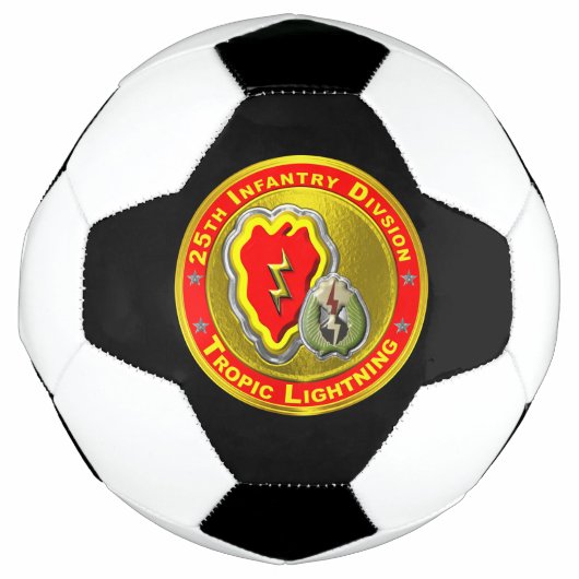 25th歩兵師団 お求めやすい価格 サッカーボール (正面)