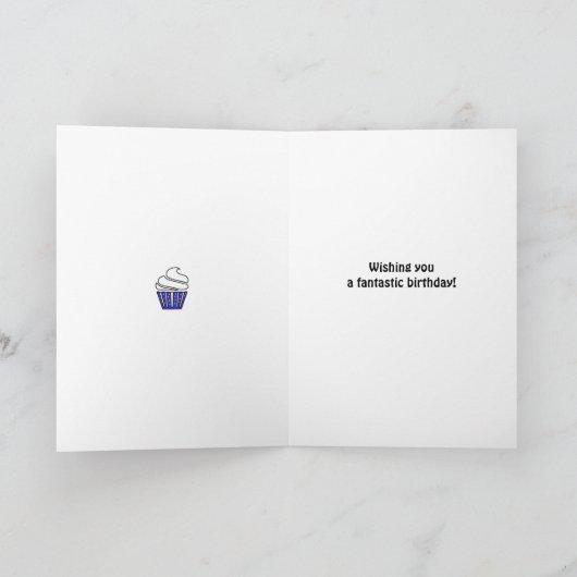 25th誕生日カップケーキ名を追加 カード (内部)
