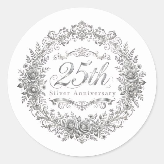 25th シルバー ステッカー (正面)