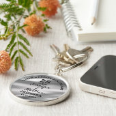 25th 結婚 ANNIVERSARY Silverの編結婚集 キーホルダー (側面)