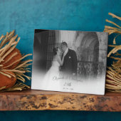 25th 結婚photo anniversary silver フォトプラーク (側面)