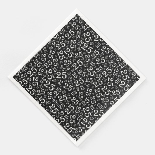 25th Age Random Number Pattern Black/White (コーナー)