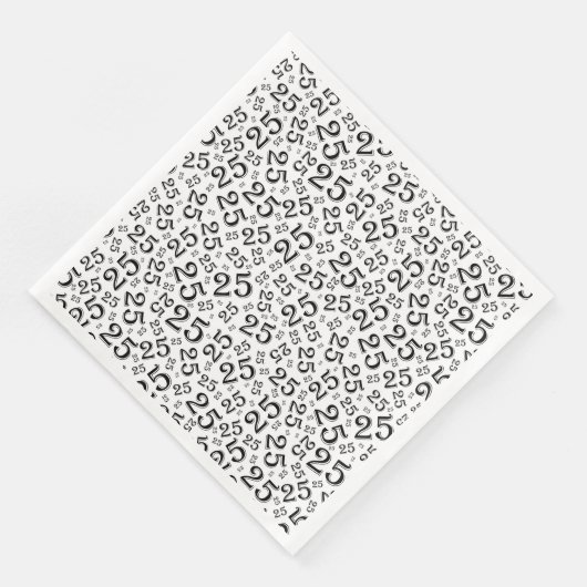 25th Age Random Number Pattern Black/White (コーナー)