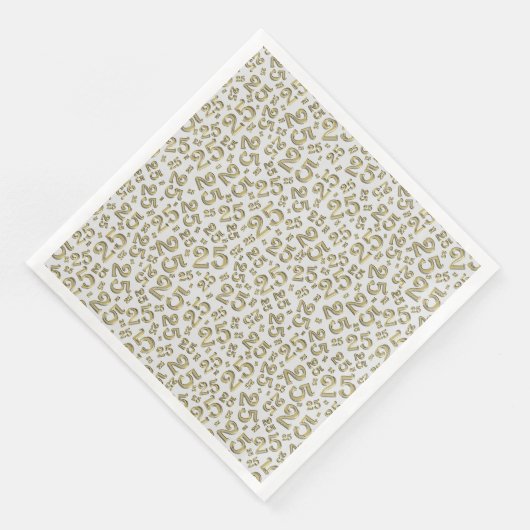 25th Age Random Number Pattern Gold/White (コーナー)