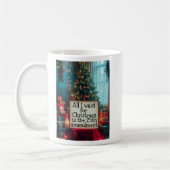 25th Amendment Christmas Mug with Festive Tree コーヒーマグカップ (左)