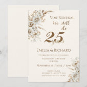 25th anniversary invitation 招待状 (正面/裏面)