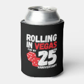 25th Anniversary Married 25 Years Las Vegas Trip 缶クーラー (缶正面)
