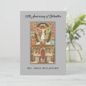 25th Anniversary of Priesthood Jubilee 招待状 (スタンド正面)