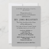 25th Anniversary of Priesthood Jubilee 招待状 (裏面)