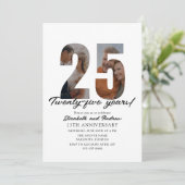 25th Anniversary with Photo Minimalist 招待状 (スタンド正面)