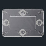 25th/Any結婚's Anniversary Bath Mat バスマット<br><div class="desc">正しい25thまたは任意の周年風呂結婚マットをお探し？その後、おそらく美しいregalグレー、華美リピートと宝石グラフィックは彼らの両方のた与えめのちょうどもの！</div>