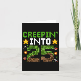 25th Birthday Gamer Pixel Creepin’ Into 25 Video G カード