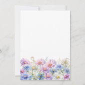 25th Birthday Party September Birth Month Flower  招待状 (裏面)