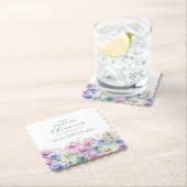 25th Birthday September Birth Flower Custom ペーパーコースター (インサイチュ)