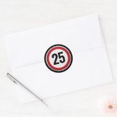 25th Birthday Speed Limit Sign - ANY AGE  ラウンドシール (封筒)